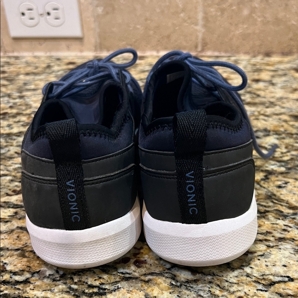 Women’s Vionic Sky Storm Active Navy and Black Sneakers - Picture 6 of 7